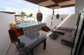 Amazing!! PH 2 Bdrm + Private Rooftop &Pool /Aldea Zama
